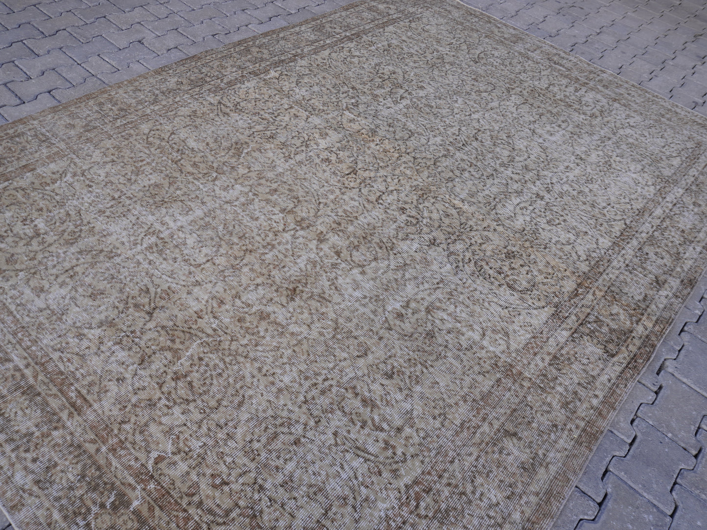 Vintage Turkish Hand Made Rug 7x10 ft - skuf72