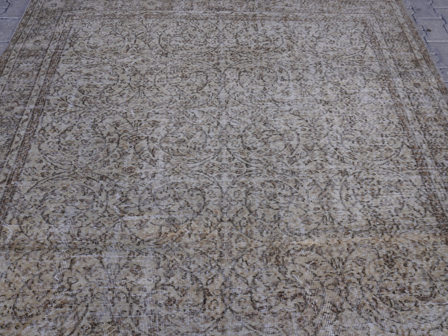Vintage Turkish Hand Made Rug 7x10 ft - skuf72