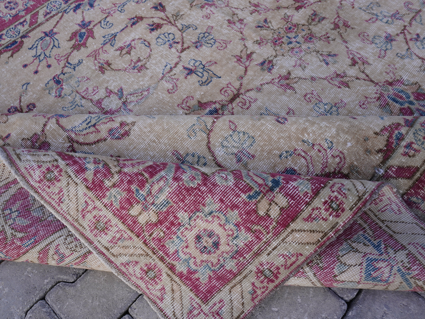 Vinatge Hand Knotted Rug 6x9 ft - skuf45