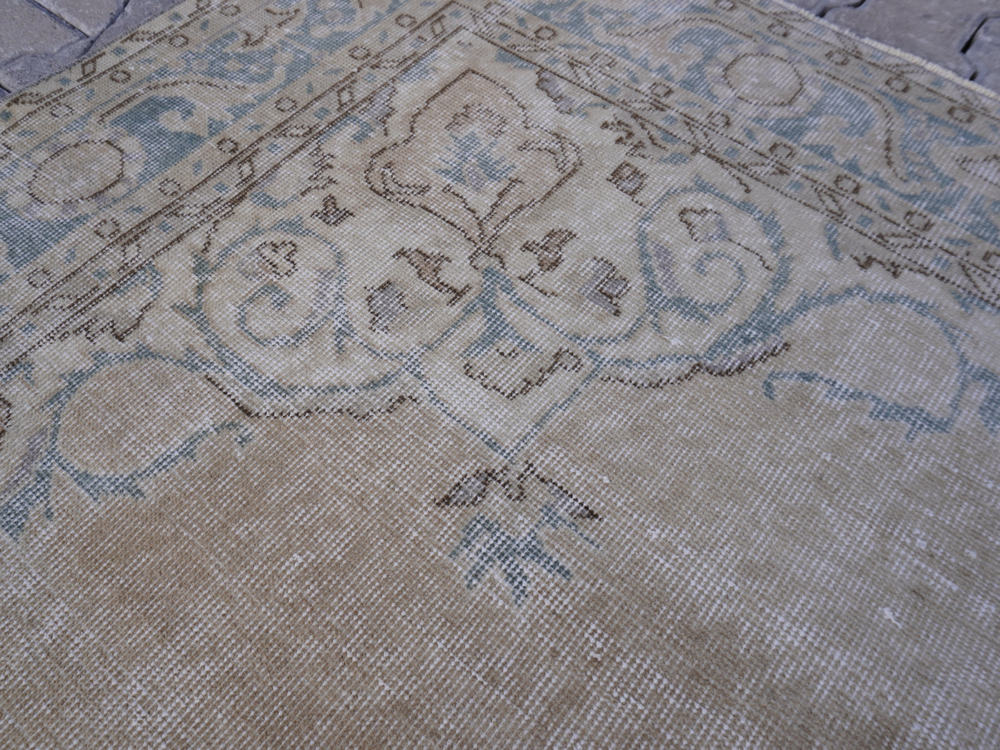 Turkish Wool Neutral Rug 6x10 ft - skuf69