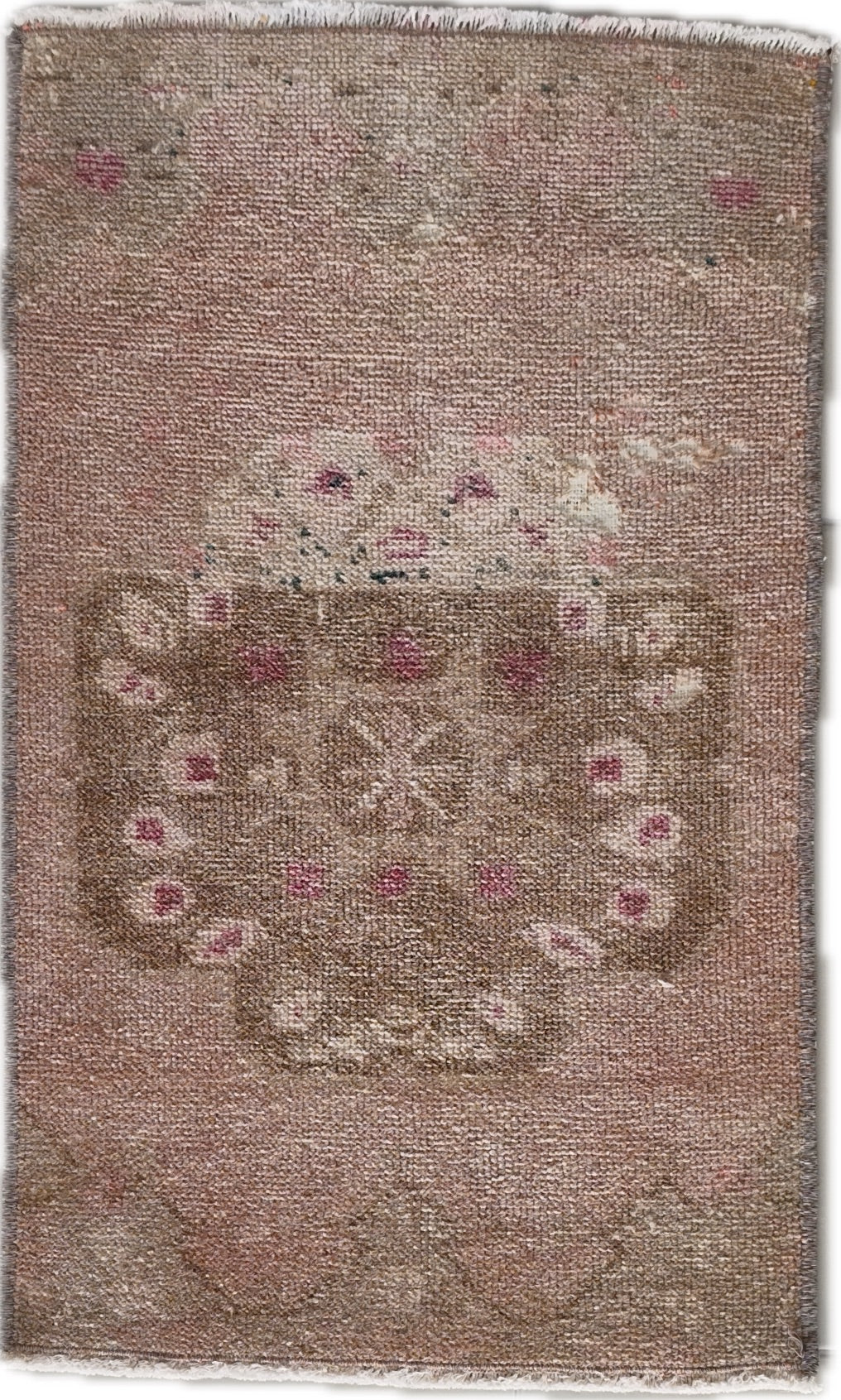 Turkish Mini Rug Hand Knotted Doormat 2x3 ft - skuy67