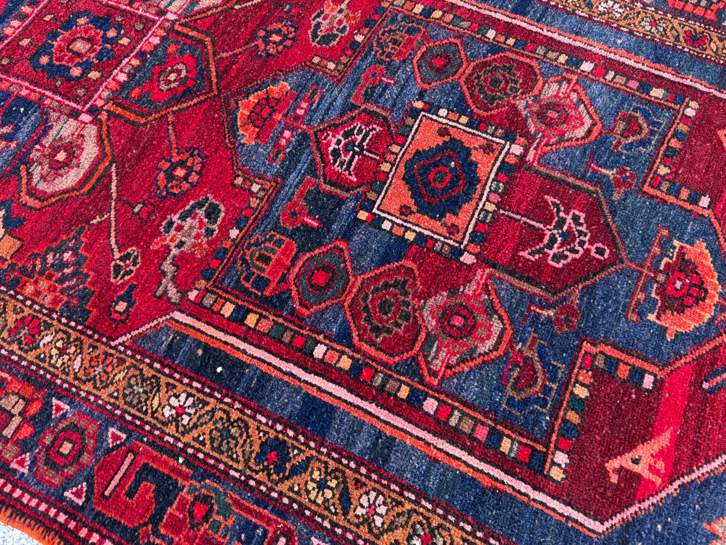 Oreintal Wool Runner Rug 4x12- sku1854