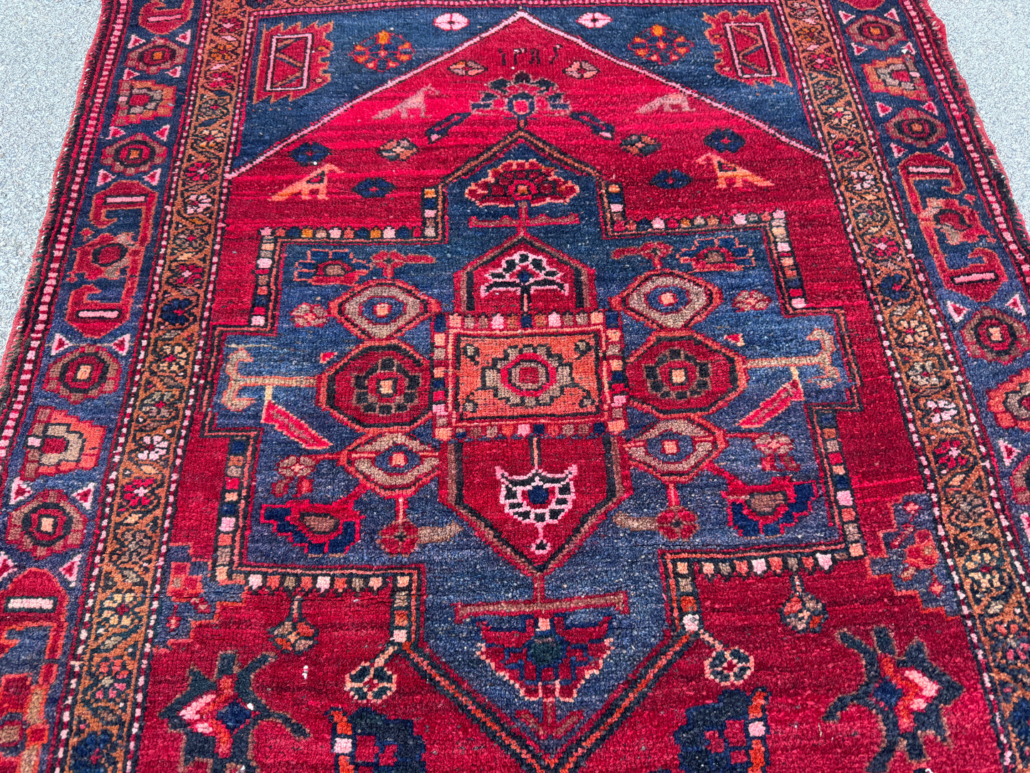 Oreintal Wool Runner Rug 4x12- sku1854