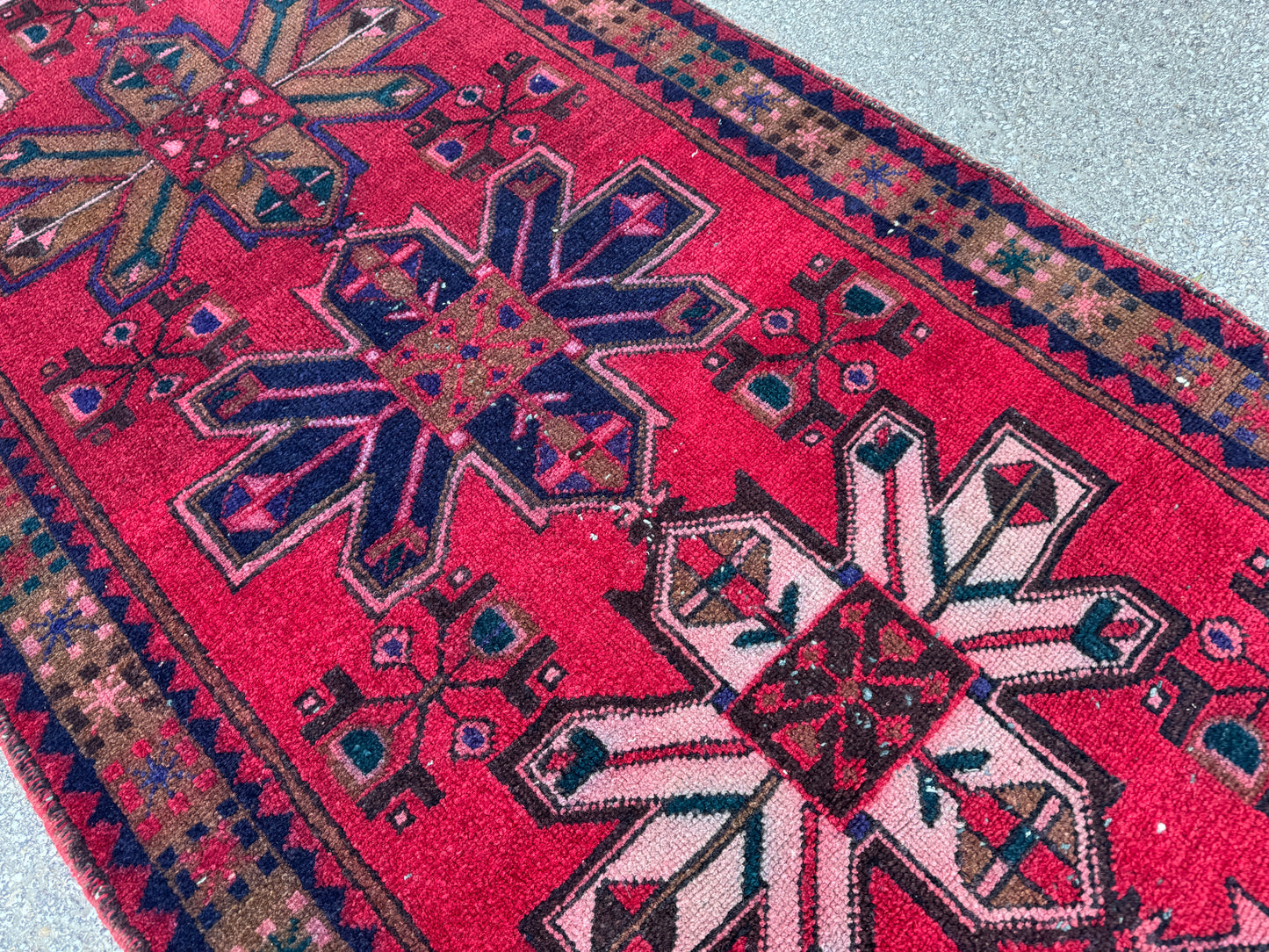 Hand Knotted Wool Runner Rug 3x10 - sku1856