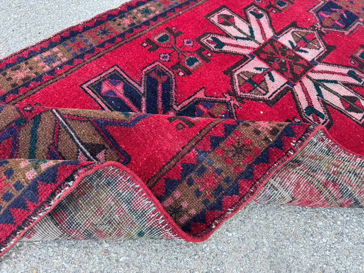 Hand Knotted Wool Runner Rug 3x10 - sku1856