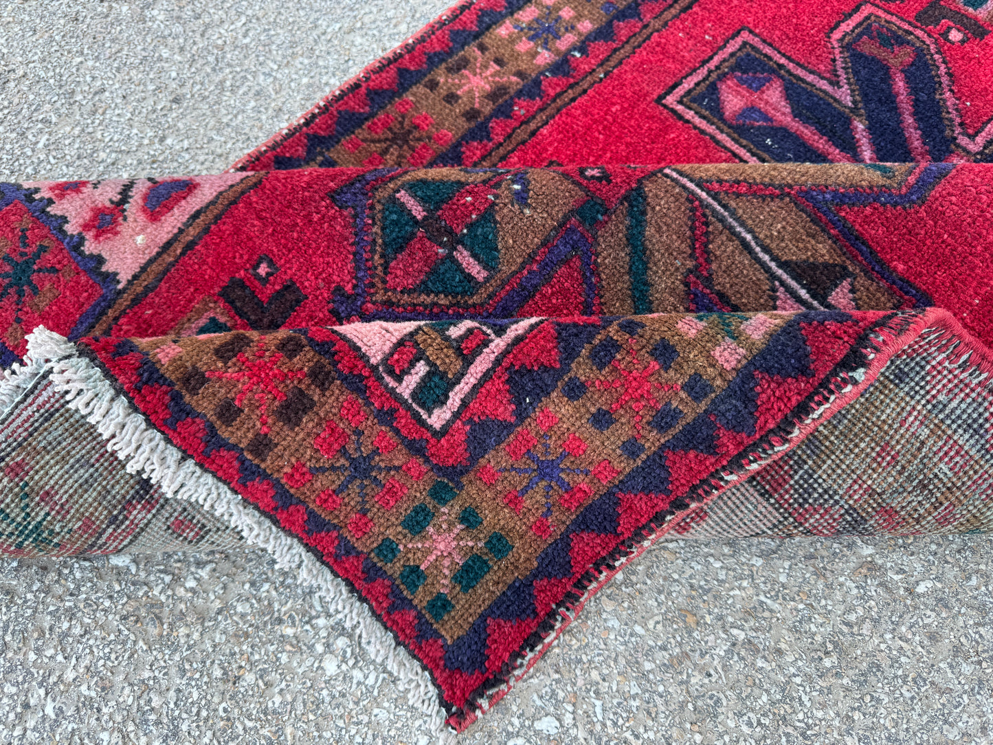 Hand Knotted Wool Runner Rug 3x10 - sku1856