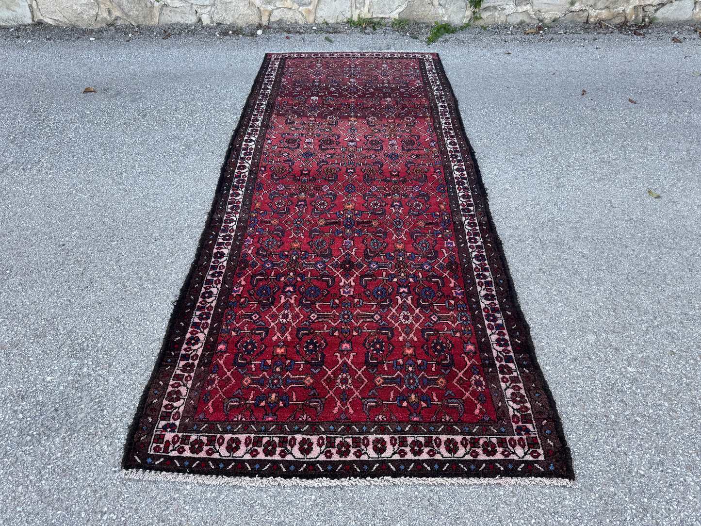 Red Natural Persian Runner Rug 3x9 - sku1857