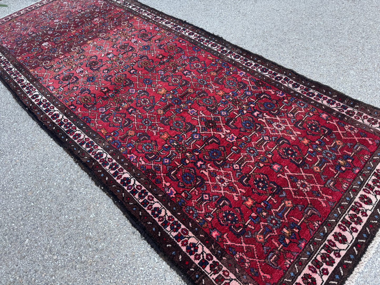 Red Natural Persian Runner Rug 3x9 - sku1857