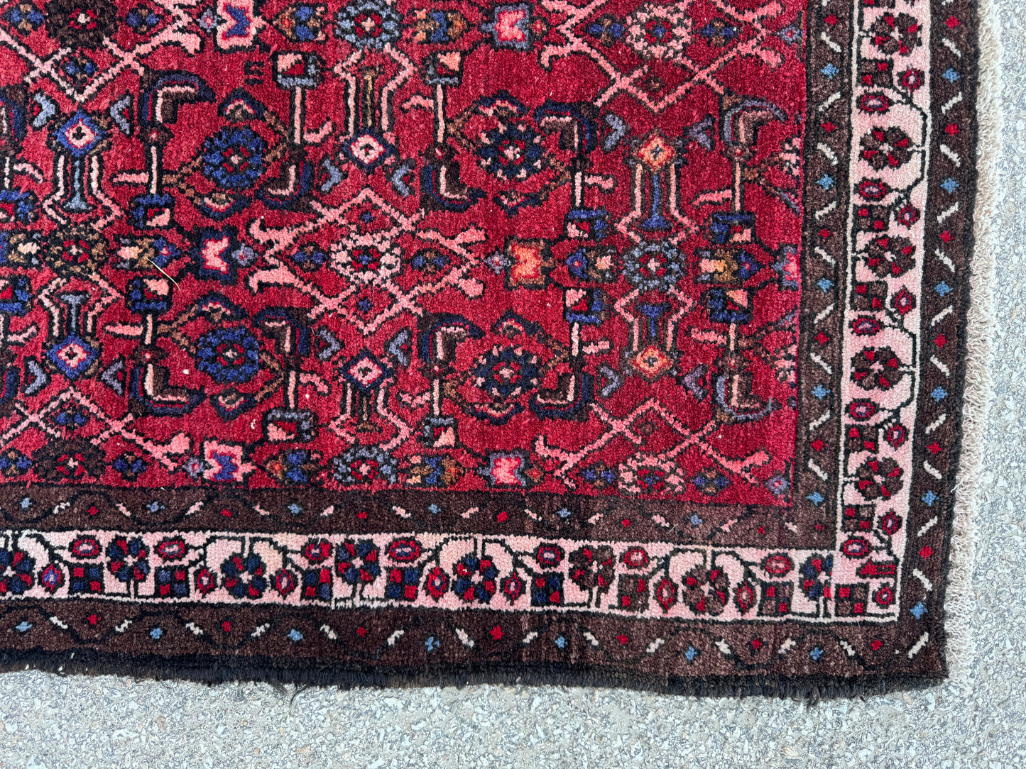 Red Natural Persian Runner Rug 3x9 - sku1857