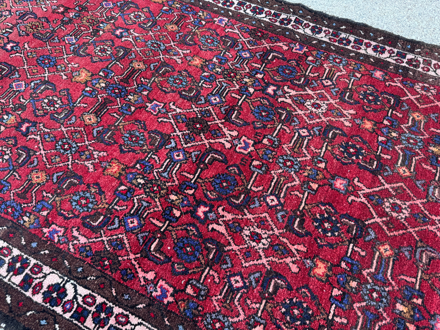 Red Natural Persian Runner Rug 3x9 - sku1857