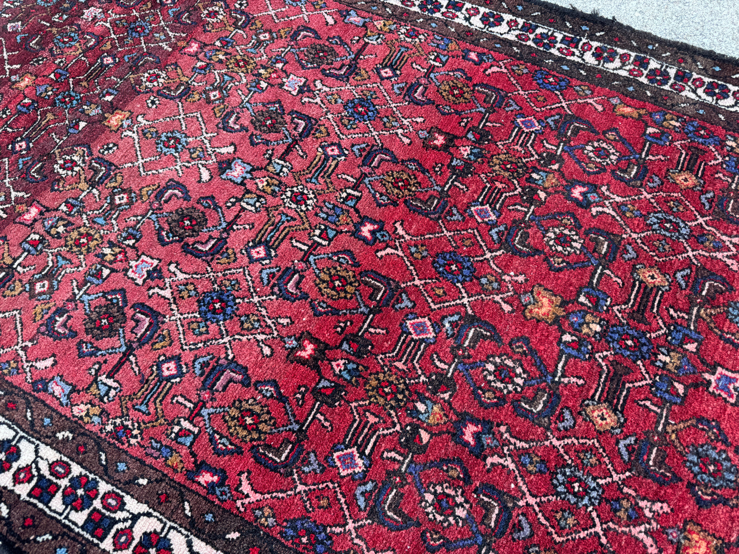 Red Natural Persian Runner Rug 3x9 - sku1857