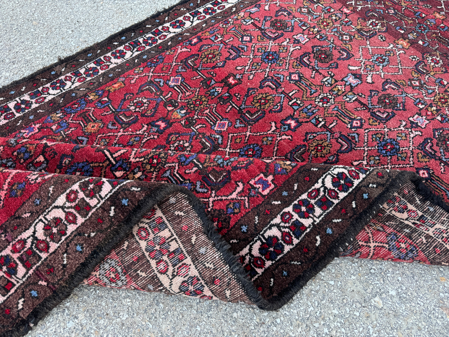 Red Natural Persian Runner Rug 3x9 - sku1857