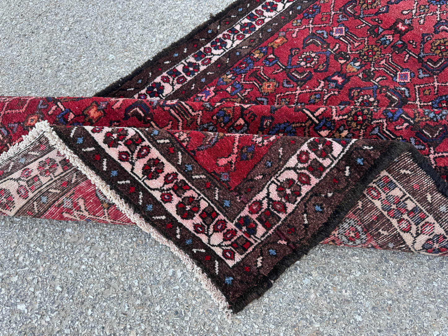 Red Natural Persian Runner Rug 3x9 - sku1857