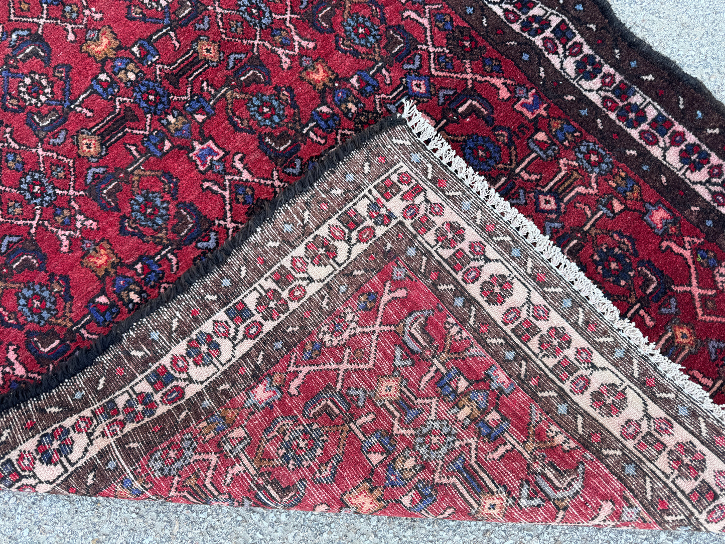 Red Natural Persian Runner Rug 3x9 - sku1857