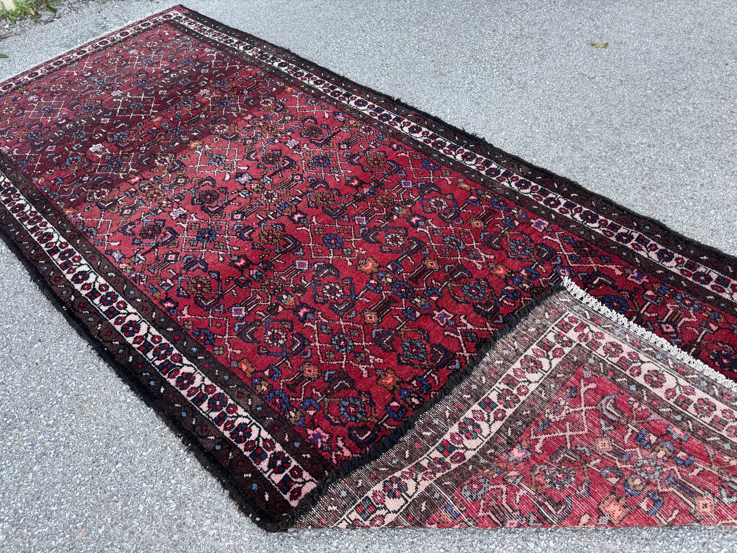 Red Natural Persian Runner Rug 3x9 - sku1857