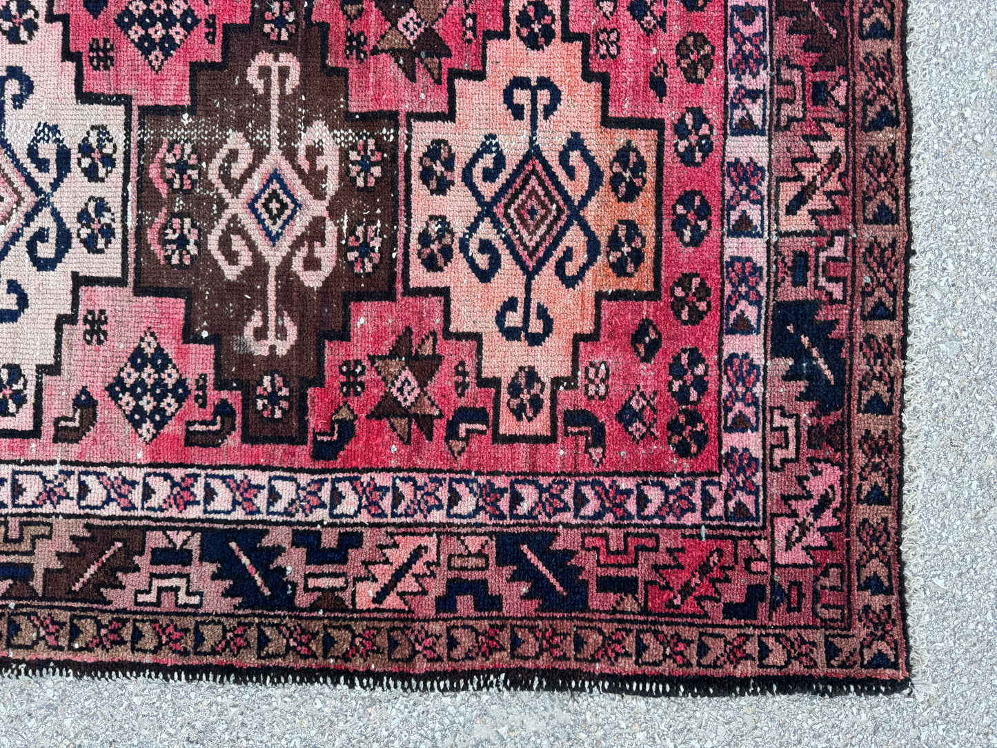 Antique Wool Runner Rug 3x10 - sku1858