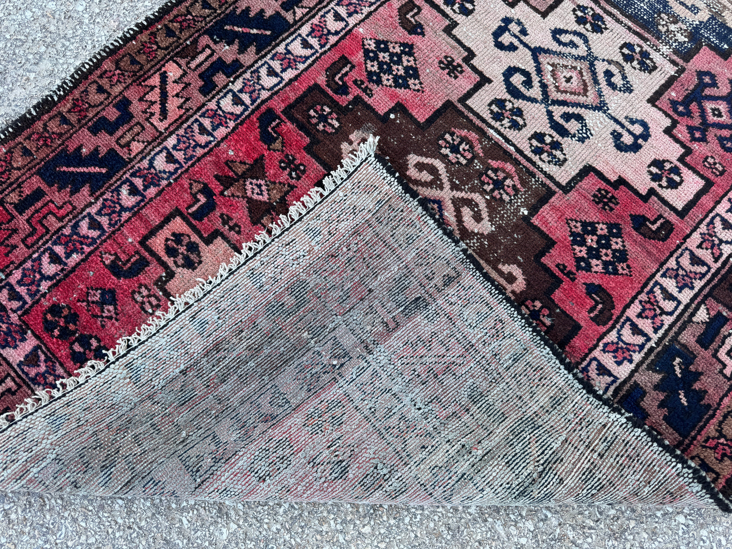 Antique Wool Runner Rug 3x10 - sku1858