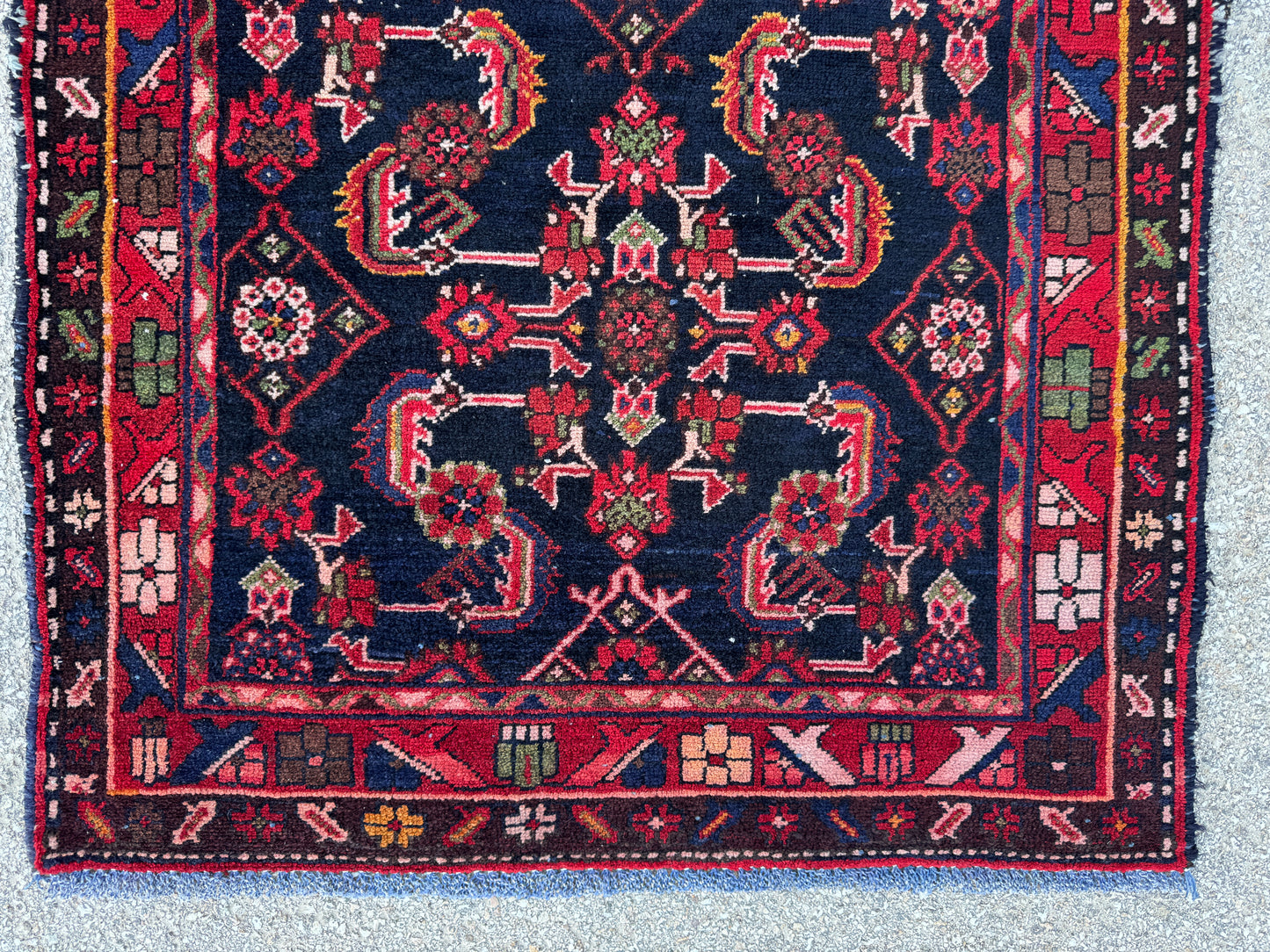 Hand Made Persian Runner Rug 3x9 - sku1864