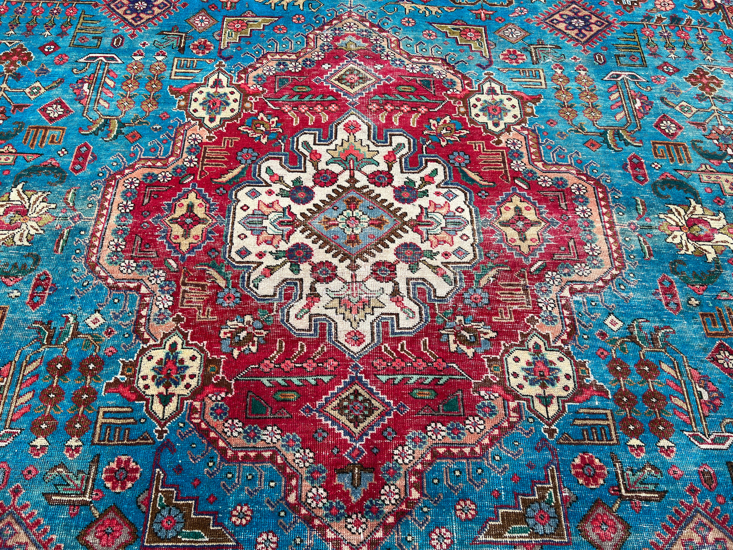 Vintage Wool Rug 10x12 ft - sku1204