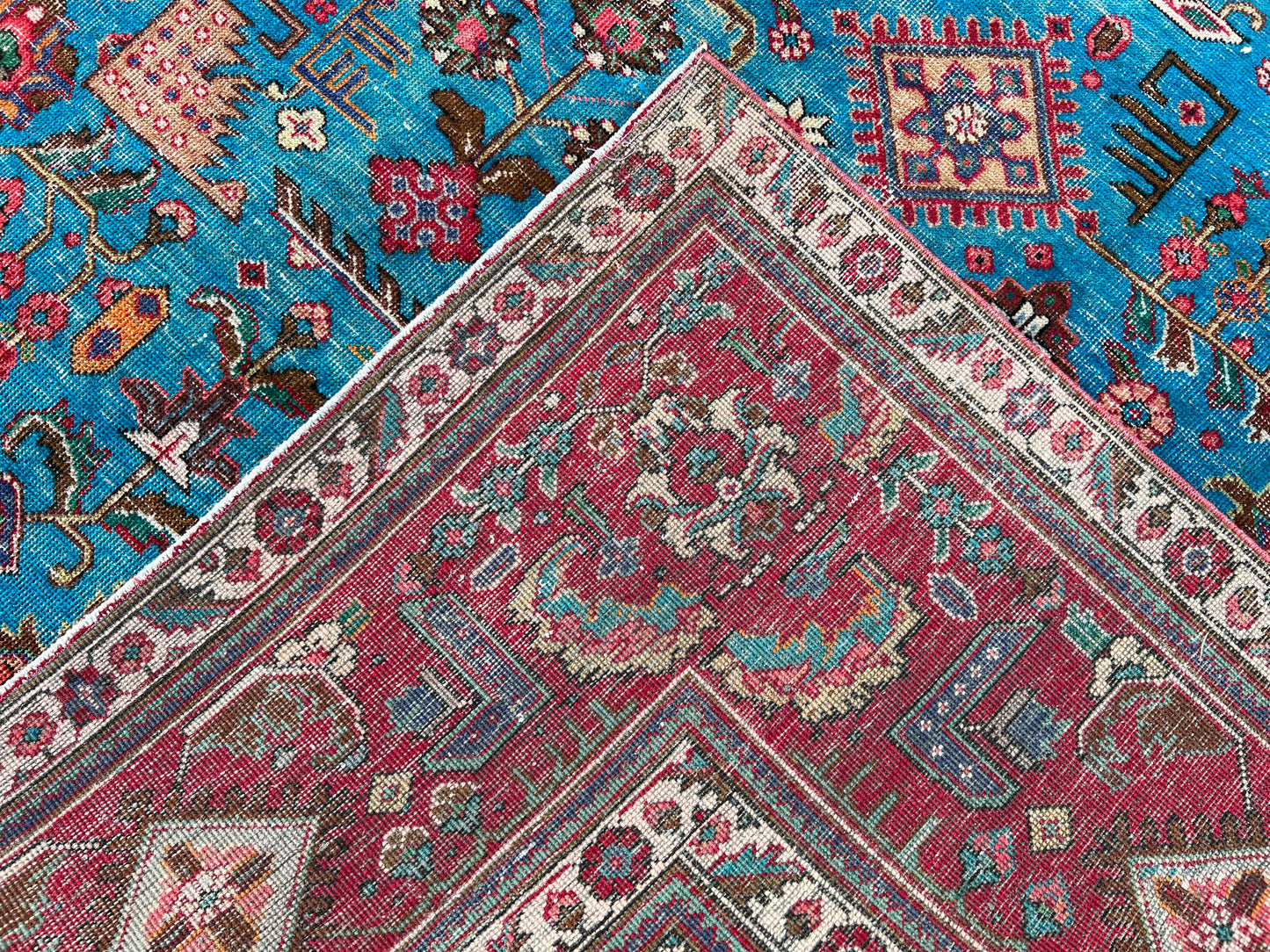 Vintage Wool Rug 10x12 ft - sku1204