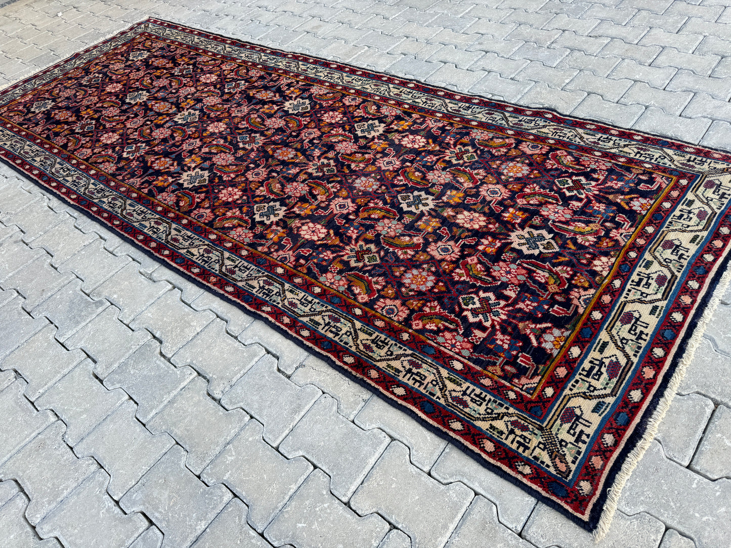 Vintage Runner Rug 4x10 ft - sku1662