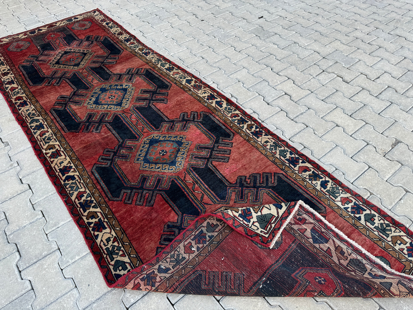 Vintage Runner Rug 4x11 ft - sku1673