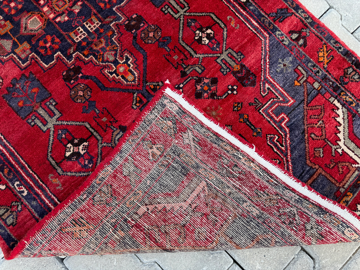 Vintage Runner Rug Wool 3x9 ft - sku1677