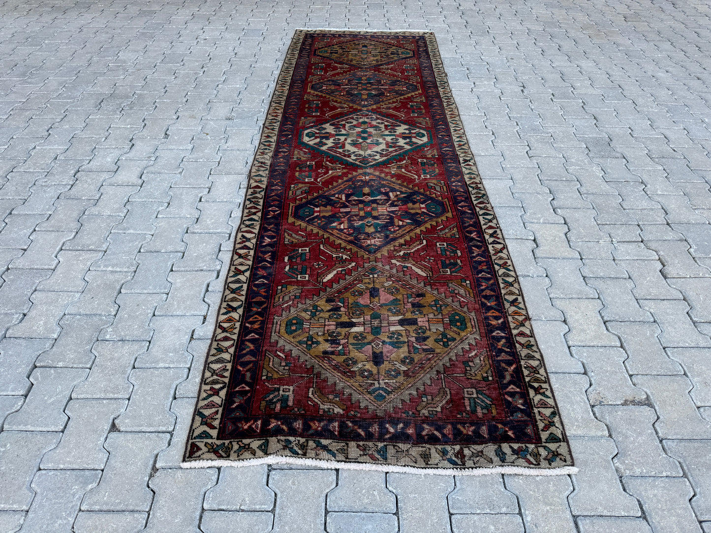 Vintage Runner Rug 3x10 ft - sku1679