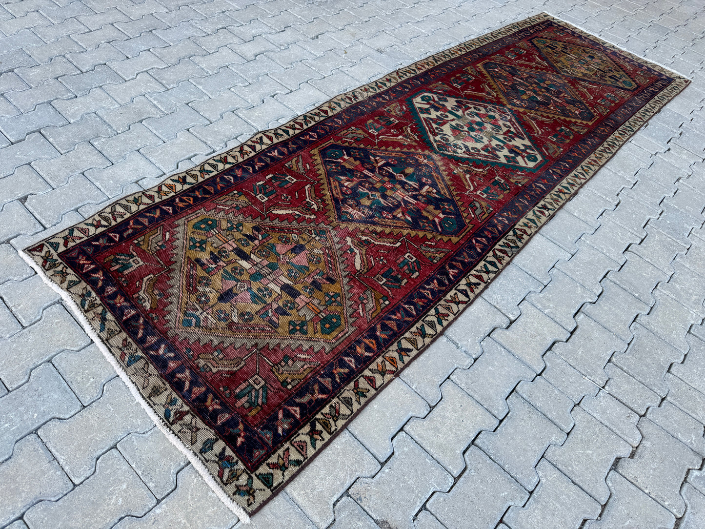 Vintage Runner Rug 3x10 ft - sku1679