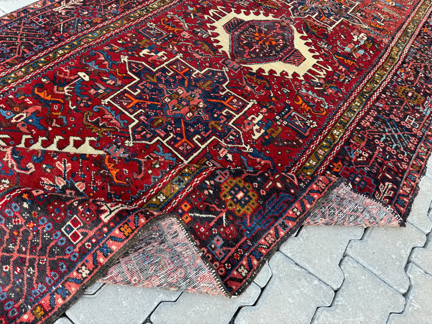 Vintage Handmade Runner Rug 5x12 ft - sku1688