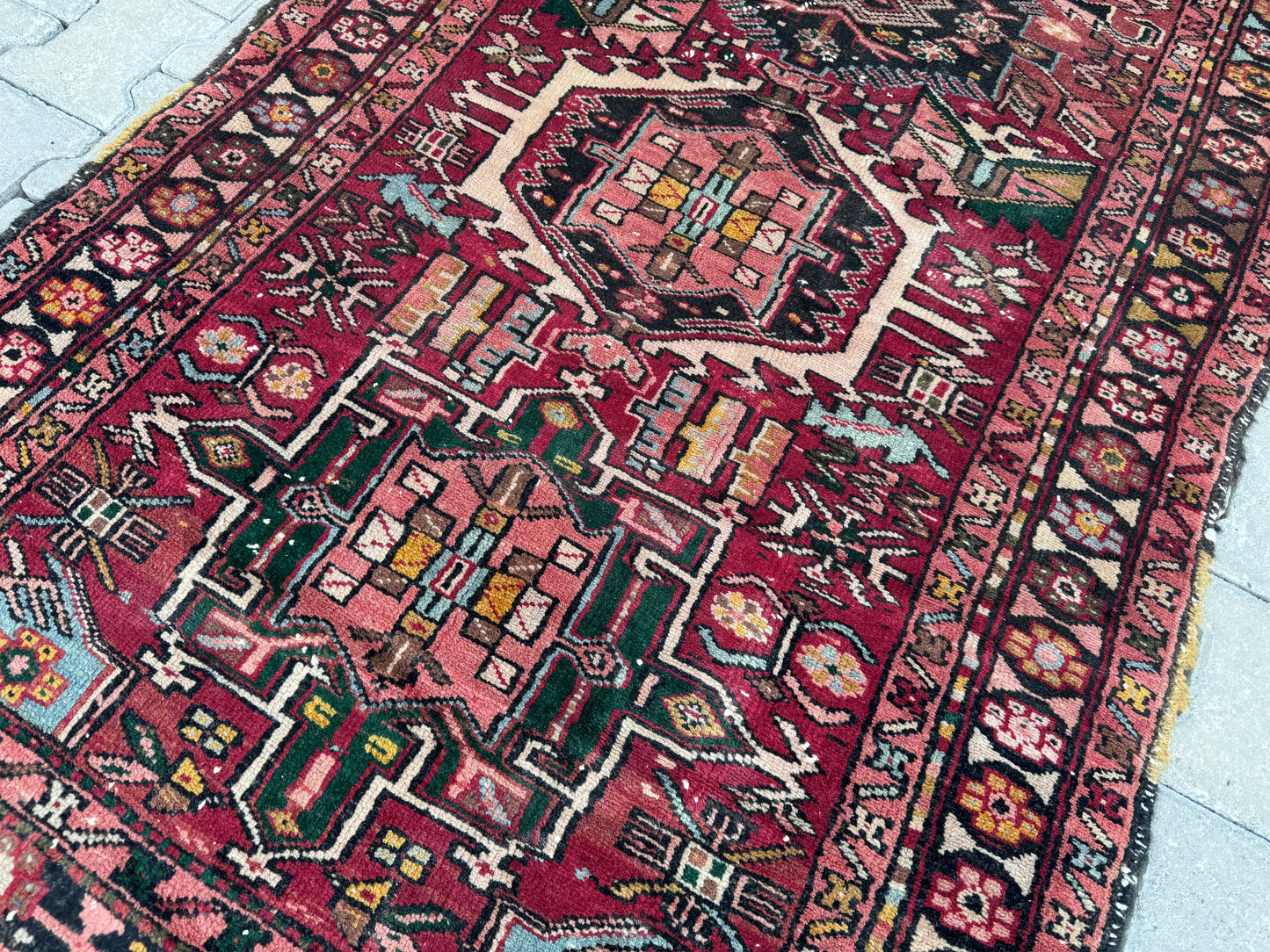 Vintage Runner Rug 4x10 ft - sku1691