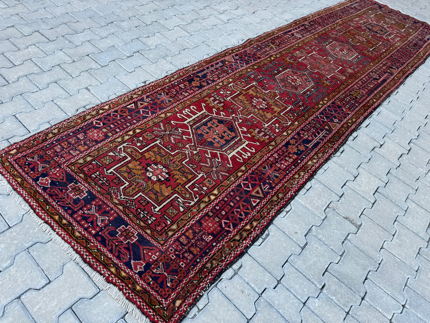Vintage Long Runner Rug 3x14 ft - sku1692