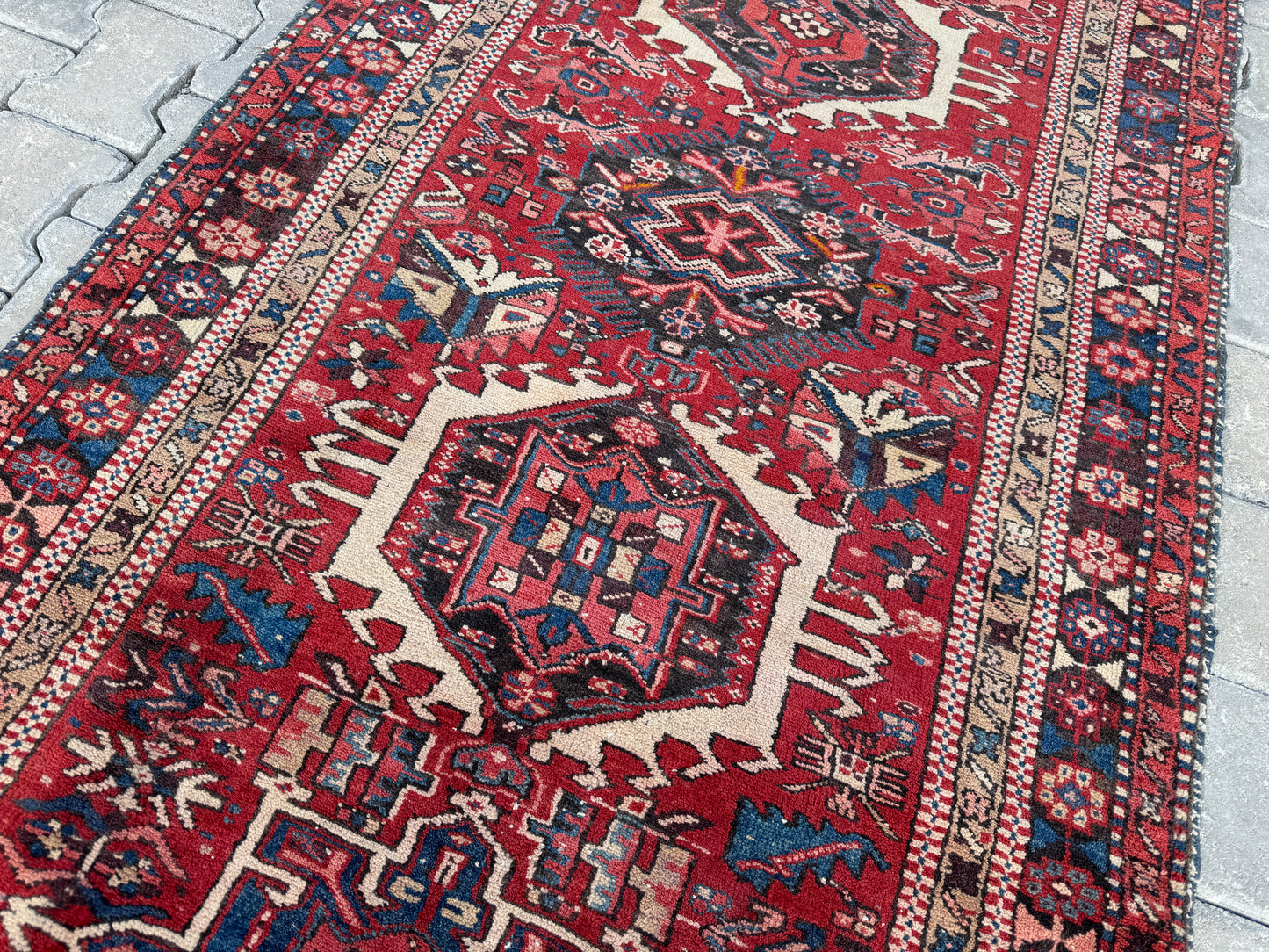 Vintage Runner Rug Wool 3x11 ft - sku1694
