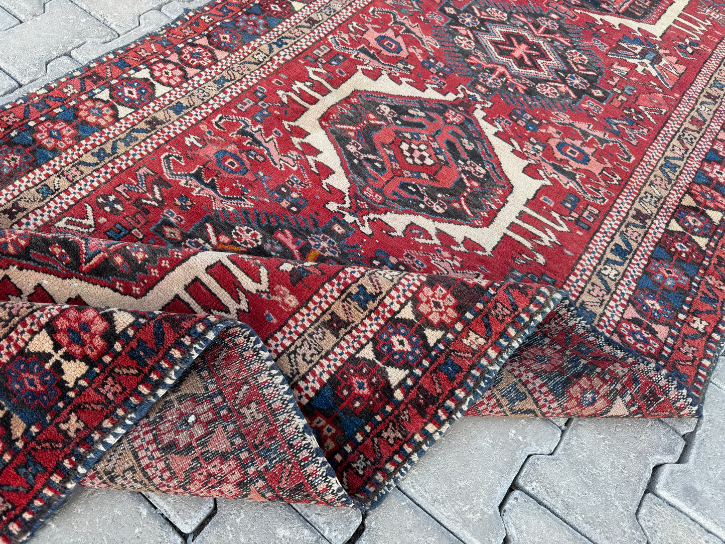 Vintage Runner Rug Wool 3x11 ft - sku1694