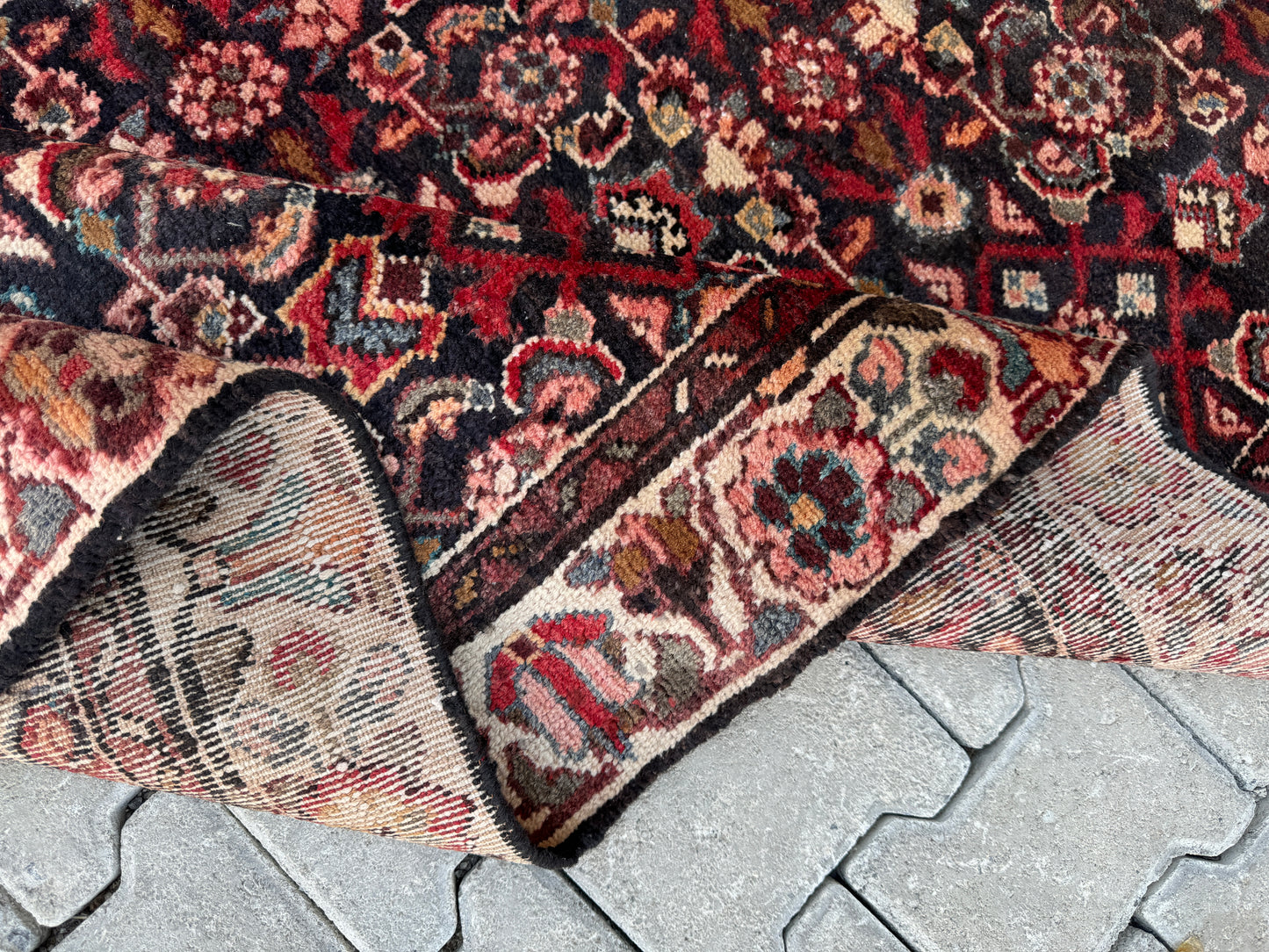 Wool Runner Rug Rustic 3x10 ft - sku1700
