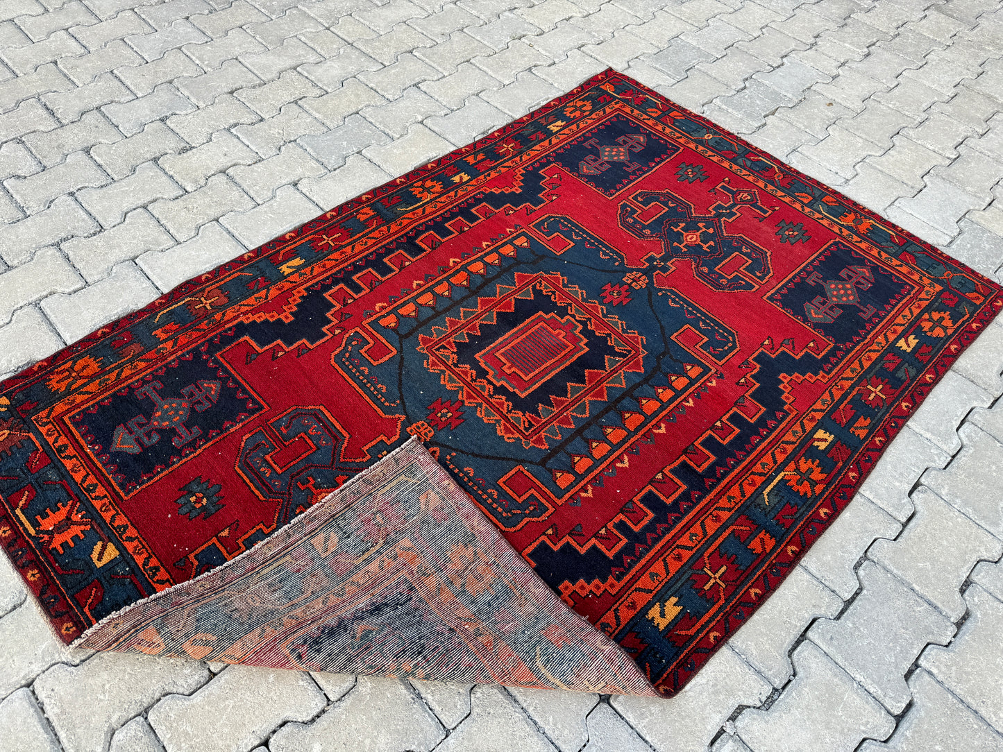 Persian Vintage Small Rug 4x6 ft - skua132
