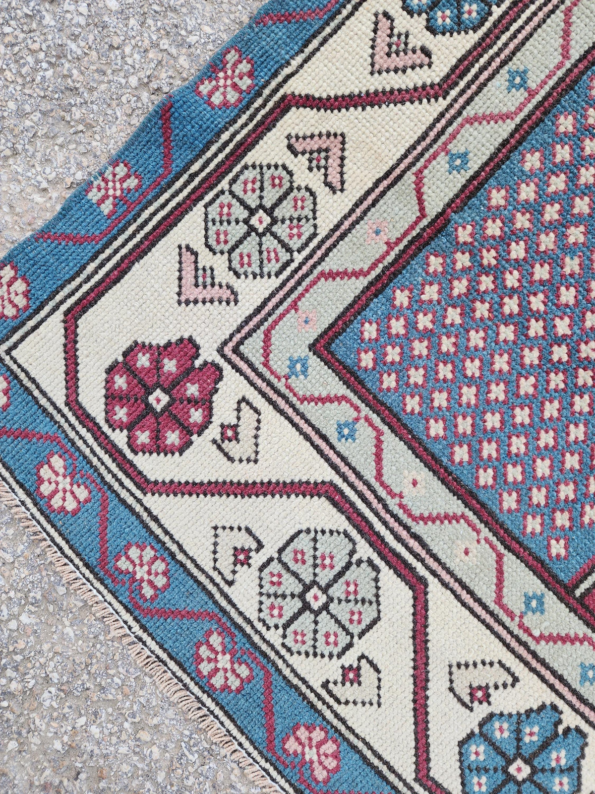 4x9 Turkish Wool rug, Bohemian Living Room Decor, Oriental Hand Made Carpet