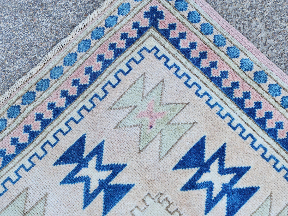 5x8 Neutral Wool Area Rug, Hand Made Turkish Area Carpet, Home Living Room Decor