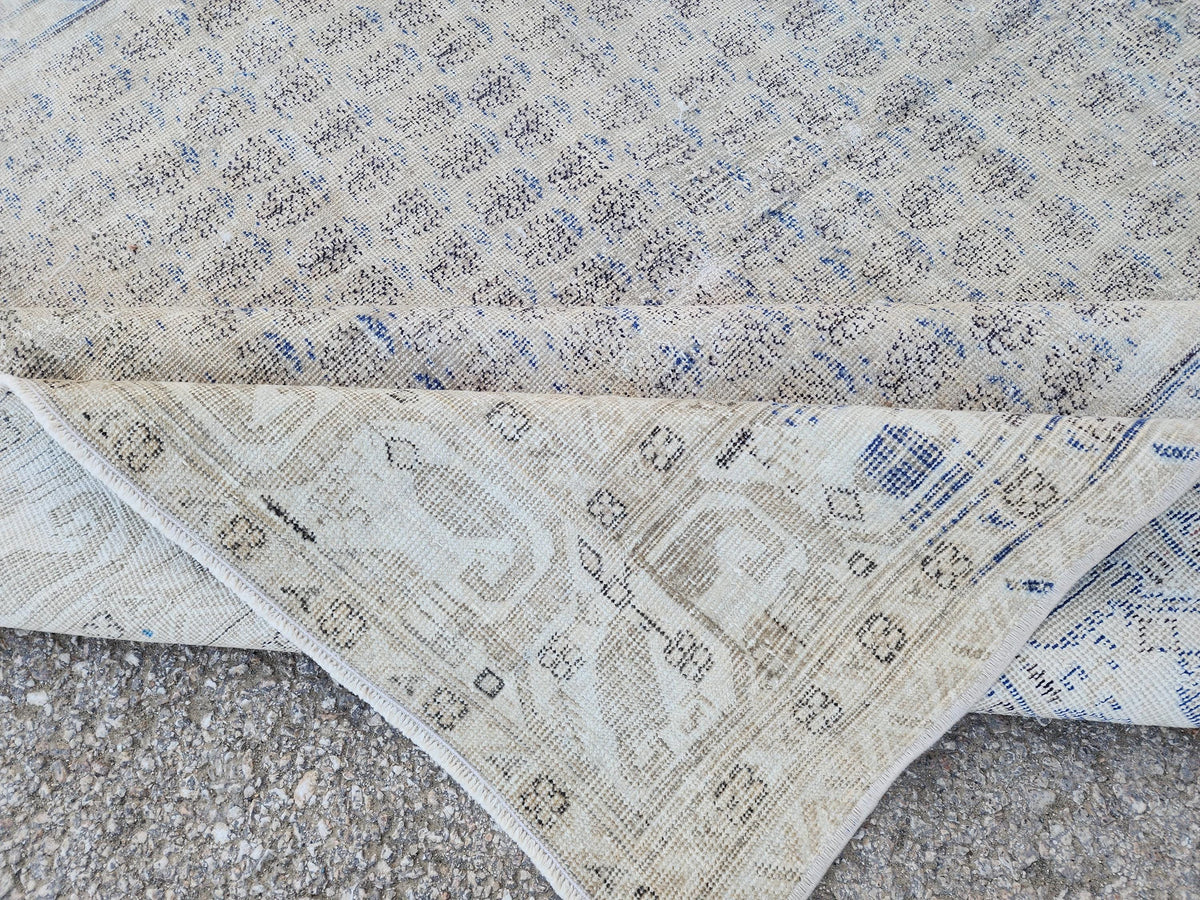 6x9 Antique Muted Rug: Turkish Hand Knotted, Farmhouse Soft Rug