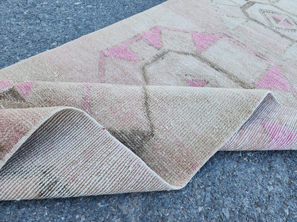 3x13 Neutral Turkish Rug,  Kitchen Decor, Home Hallway Decor, Beige Runner