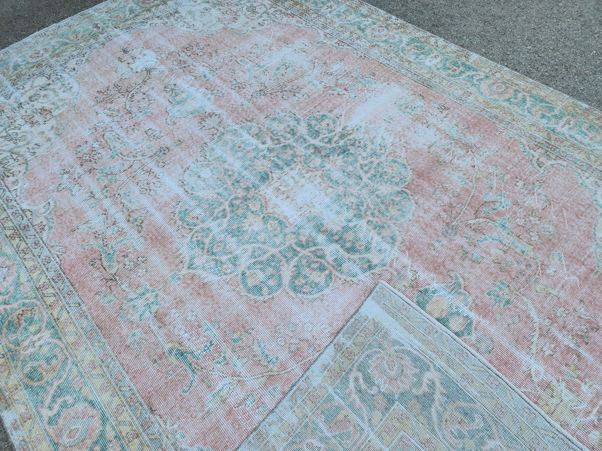 Oushak Rug 8x11: Hand-knotted Turkish Wool, Large Home Decor