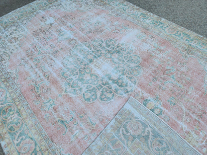 Oushak Rug 8x11: Hand-knotted Turkish Wool, Large Home Decor