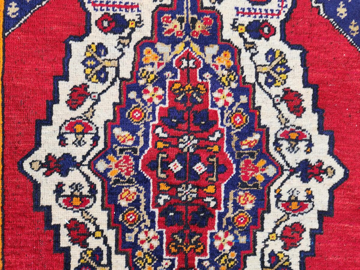 5x8 Hand Made Area Rug, Oriental Turkish Hand Made Decor, Rustic Home Decor