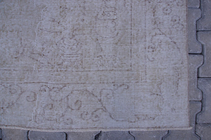6x10 Turkish Neutral Rug: Beige Wool Oriental Rug, Living Room Hand Knotted Carpet