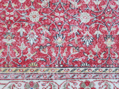 6x10 Turkish Rug, Oushak Design Hand Made, Boho Dining Room Decor