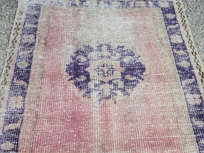 2x10 Hand Made Runner Rug, Turkish Oushak Carpet, Hallway Boho Decor