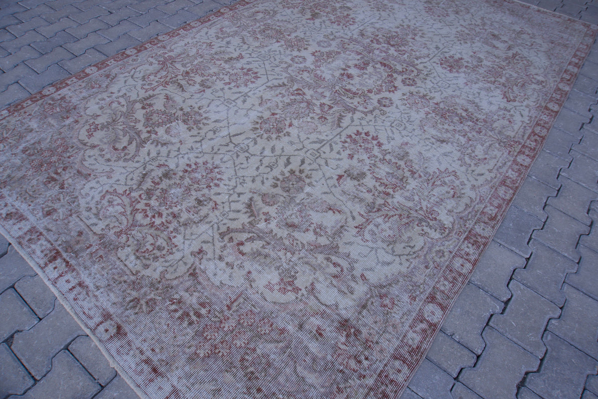 6x10 Turkish Rug, Hand Knotted Wool, Dining Room Decor
