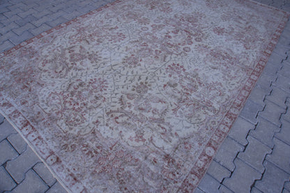 6x10 Turkish Rug, Hand Knotted Wool, Dining Room Decor
