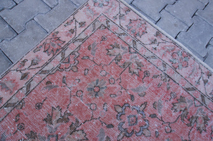 Boho Wool Rug 3x6: Home Decor, Oriental Rustic Carpet, Red Wool