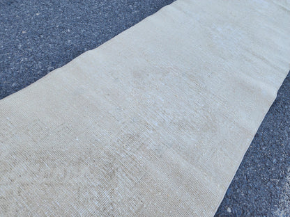 2x10 Turkish Runner Rug, Hallway Decor, Hand Made Up Cycled Wool